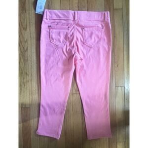 MixIt Pink Slim Leg Pull On Jeggings Womens Large Cropped Stretch Pants